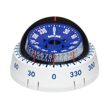 Ritchie XP98W XPort Tactician Compass  Surface Mount  White XP98W