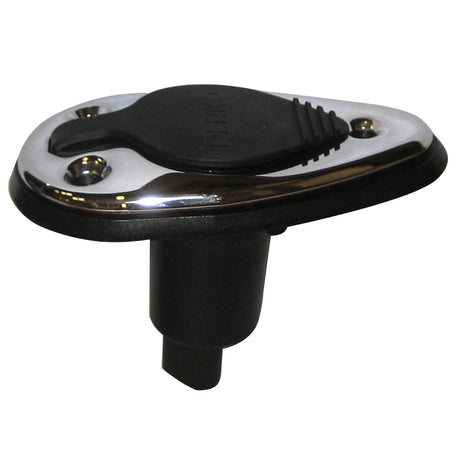 Perko Threaded Collar Pole Light Mounting Base  2 Pin  Chrome Plated 1048P00DP