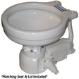 Raritan Sea Era Electric Toilet  Marine Size  Integral Pump  Straight  90 Discharge  12v 160MI012