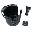 Scotty 311 Drink Holder wBulkheadGunnel Mount  Rod Holder Post Mount  Black 311BK