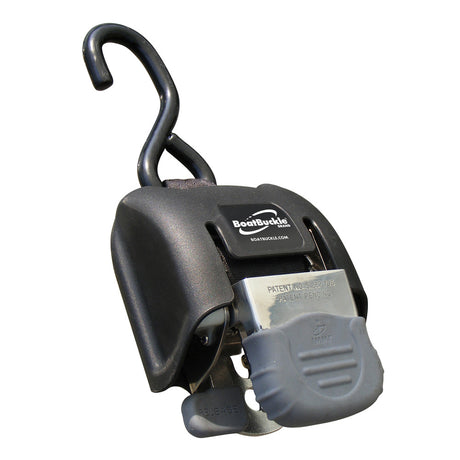 BoatBuckle G2 Retractable Bow TieDown  243  Stainless Steel F14393