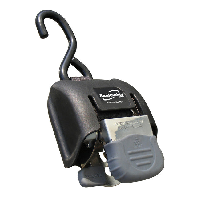 BoatBuckle G2 Retractable Bow TieDown  243  Stainless Steel F14393