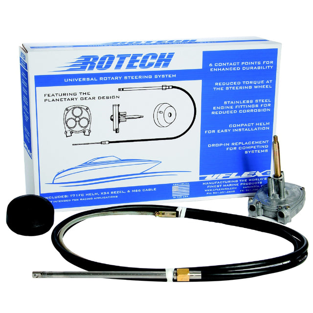 UFlex Rotech 10 Rotary Steering Package  Cable Bezel Helm ROTECH10FC
