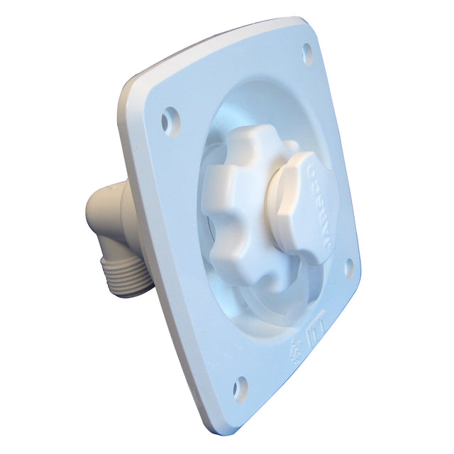 Jabsco Flush Mount Water Pressure Regulator 45psi  White 444111045