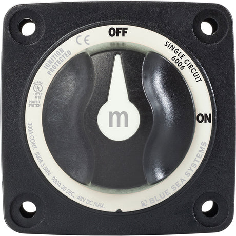 Blue Sea 6007200 Battery Switch Mini  4 Position  Black 6007200