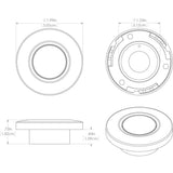 Lumitec Orbit  Flush Mount Down Light  White Finish  White NonDimming 112523
