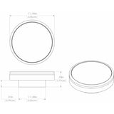 Lumitec Halo  Flush Mount Down Light  Brushed Finish  4Color WhiteBlueRedPurple NonDimming 112800