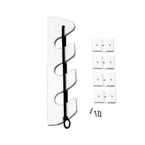 TACO 3Rod Poly Bungee Rod Holder Rack  White P03133W