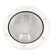 Beckson 4 Clear Center ScrewOut Deck Plate  White DP40WC