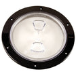 Beckson  6 Clear Center ScrewOut Deck Plate  Black DP60BC