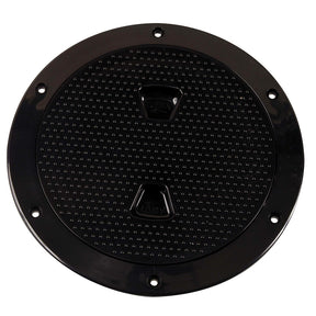 Beckson 6 NonSkid ScrewOut Deck Plate  Black DP62B