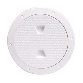 Beckson 6 NonSkid ScrewOut Deck Plate  White DP62W