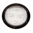 Beckson 8 Clear Center ScrewOut Deck Plate  Black DP80BC