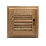 Whitecap Teak Louvered Door  Frame  Right Hand  12 x 12 60720