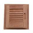 Whitecap Teak Louvered Door  Frame  Left Hand  12 x 12 60721