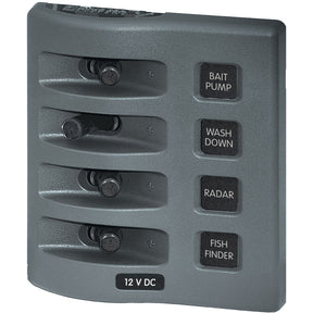 Blue Sea 4305 WeatherDeck 12V DC Waterproof Switch Panel  4 Posistion 4305