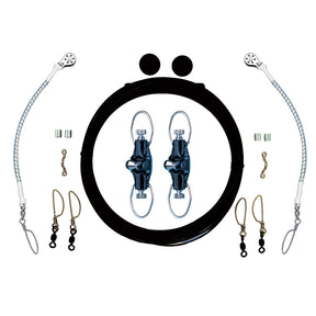 Rupp Single Rigging Kit wNokOuts  Black Mono 160 Lines CA0025MO