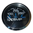 Faria Chesapeake Black 2 Water Temperature Gauge 100250F 13704