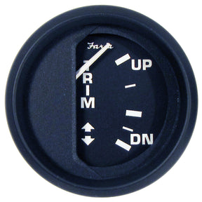 Faria Euro Black 2 Trim Gauge f JohnsonEvinrudeSuzuki Outboard 12827