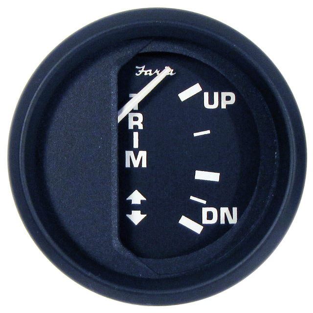 Faria Euro Black 2 Trim Gauge f JohnsonEvinrudeSuzuki Outboard 12827