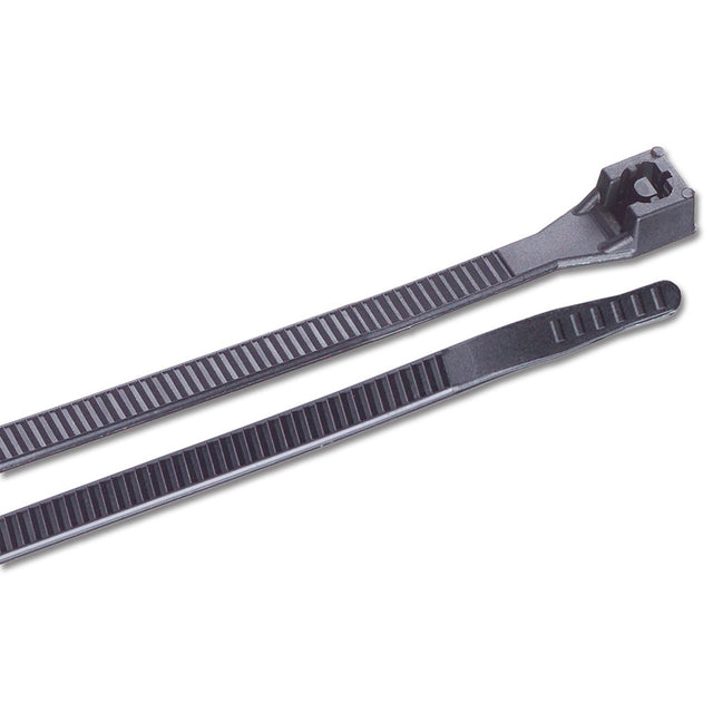 Ancor 14 UV Black Standard Cable Zip Ties  100 Pack 199215