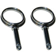 Perko Round Type Rowlock Horns  Plain Zinc 1267DP0ZNC