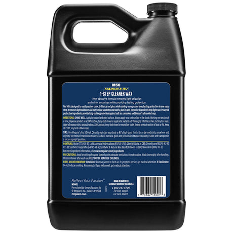 Meguiars 50 BoatRV Cleaner Wax  Liquid 1 Gallon M5001