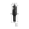 Lenco 101XDS Short Extreme Duty Actuator  12V  214 Stroke w38 Hardware 15058001