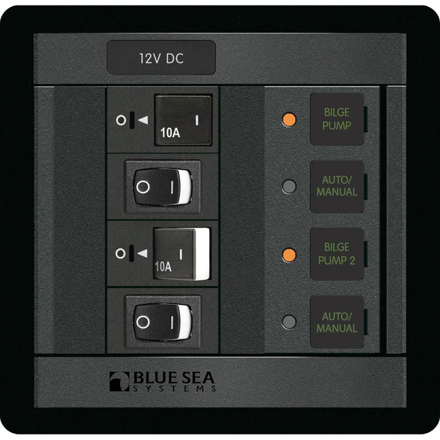 Blue Sea 1522 360 Panel Dual Bilge Pump Control 1522
