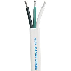 Ancor White Triplex Cable  63 AWG  Flat  100 130710