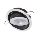 Lumitec Mirage Positionable Down Light  Spectrum RGBW Dimming  White Bezel 115127