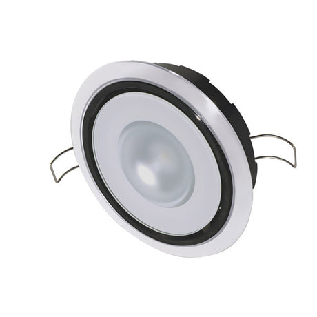 Lumitec Mirage Positionable Down Light  Spectrum RGBW Dimming  White Bezel 115127