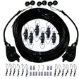Rupp Triple Rigging Kit WLokUps  NokOuts  460 Black Mono Cord CA0160MO
