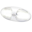Hella Marine DuraLED 12 InteriorExterior Lamp  White LED  White Housing 959700101
