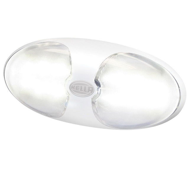 Hella Marine DuraLED 12 InteriorExterior Lamp  White LED  White Housing 959700101