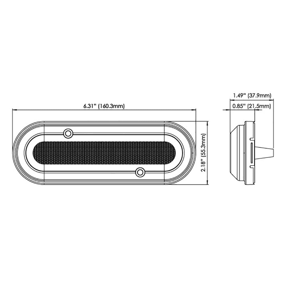 OceanLED M6 Gen2 Mast Light  Surface Mount  Warm White 011204WW