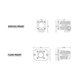 RIGID Industries Ignite Surface Mount Spot  Single  Black 20511