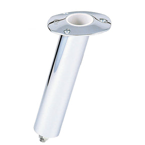 Lees Close Ended Rod Holder wHose Barb  Medium 15  Stainless Steel RH5329H