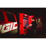 RIGID Industries ASeries Black Low Power LED Light  Single  Red 480043