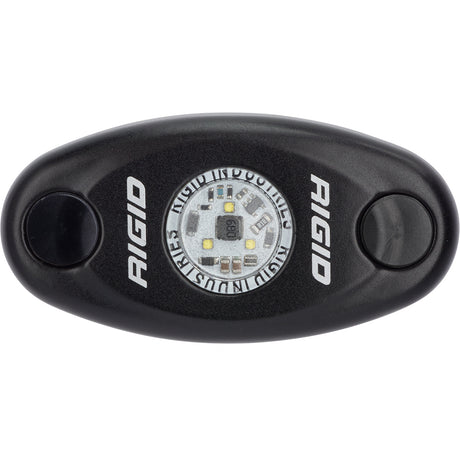 RIGID Industries ASeries Black Low Power LED Light  Single  Red 480043