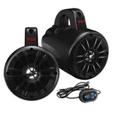 Boss Audio 4 BM40AMPBT Amplified Waketower Speakers  Matte Black  500W BM40AMPBT