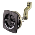 Perko Flush Latch  NonLocking  25 x 25 wOffset Cam Bar  Flexible Polymer Strike 0932DP1BLK