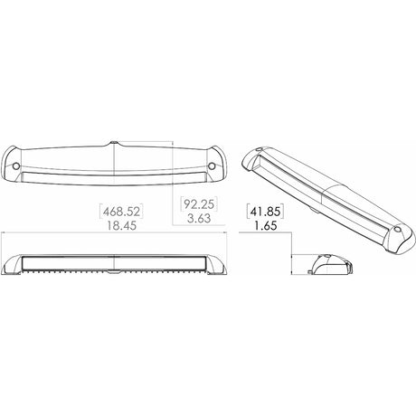 Lumitec Razor 18 Light Bar Flood  White 101586