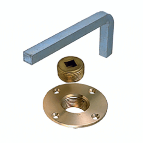 Perko Garboard Drain Plus wSteel Wrench 0124000PLB