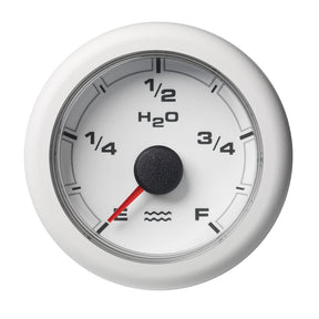 Veratron 52MM 2116 OceanLink Fresh Water Empty Gauge  White Dial  Bezel A2C1065920001