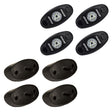RIGID Industries ASeries Rock Light Kit  4 Amber Lights  Black 400243