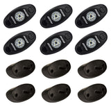 RIGID Industries ASeries Rock Light Kit  6 Cool White Lights  Black 400253