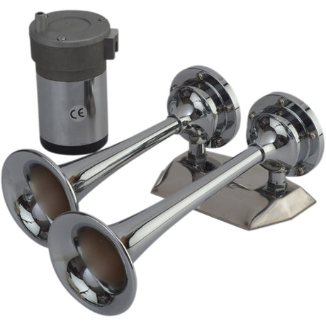 SeaDog MaxBlast Air Horn  Mini Dual Trumpet 4326201