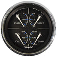 Faria Chesapeake Black 4 Multifunction Gauge 33751