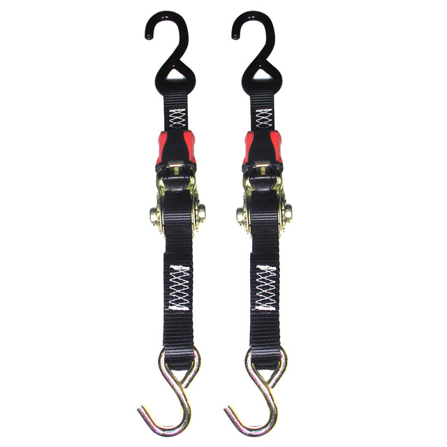Rod Saver Rubber Ratchet TieDown  1 x 4  Pair RTD4